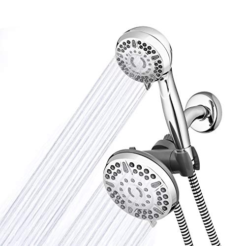 Waterpik High Pressure Shower Head Handheld Spray, 2-in-1 Dual System with 5-Foot Hose PowerPulse Therapeutic Massage, Chrome, 2.5 GPM XET-633-643, List Price is $49.99, Now Only $17.52