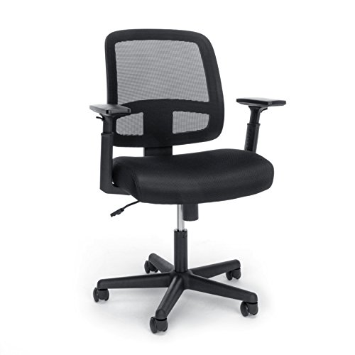 OFM Essentials Collection Mesh Back Chair with Adjustable Arms, in Black, List Price is $108.99, Now Only $56.24
