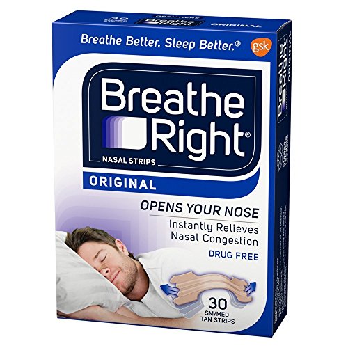 Breathe Right Nasal Strips Original Tan Small/Medium, 30 Count,  Only $4.53