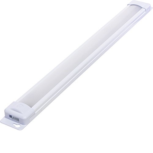 GE Premium Slim LED Light Bar, 12 Inch Under Cabinet Fixture, Plug-in, Convertible to Direct Wire, Linkable, 415 Lumens, 3000K Soft Warm White, High/Off/Low, Easy to Install, 38845,   Only $14.98