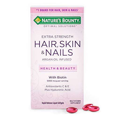 Extra Strength Hair Skin and Nails Vitamins by Nature's Bounty Optimal Solutions, with Biotin and Vitamin B, Supports Skin and Hair Health, 150 Count  only $7.99 free shipping after using SS