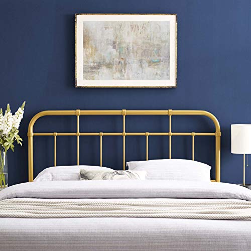 Modway Alessia Modern Farmhouse Metal Queen Headboard in Gold, List Price is $167, Now Only $87.53, You Save $79.47 (48%)