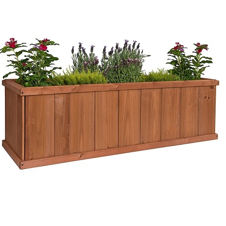 Greenstone 100078 Gran Robusto Cedar Planter Box, Medium, Heartwood, Only $60.12