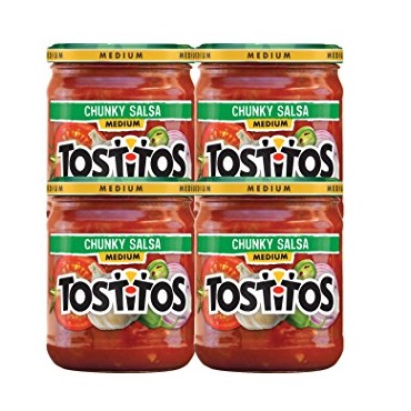Tostitos 莎莎酱，经典玉米片蘸酱，15.5 oz/罐，共4罐，现仅售$12.13，免运费！