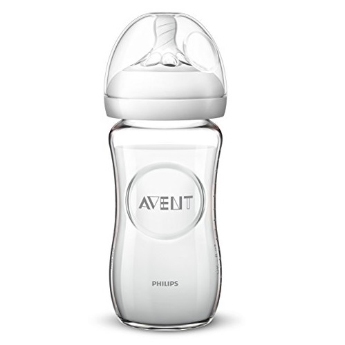 Philips Avent Natural Glass Baby Bottle, 8oz, 1pk, SCF703/17, Only $8.70