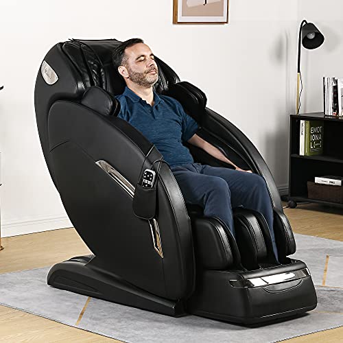 YITAHOME Full Body Massage Chair Zero Gravity 145CM/57.08“ SL Track Shiatsu Dual Electric Linear Recliner Waist Heater Foot Roller LED Light, List Price is $1799.99, Now Only $1401.2