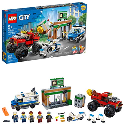 LEGO City Police Monster Truck Heist 60245 Police Toy, Cool Building Set for Kids, New 2020 (362 Pieces), List Price is $59.99, Now Only $43, You Save $16.99 (28%)