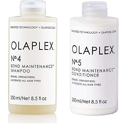 史低價！Olaplex No.4 修復 洗髮水和 No. 5 護髮素 套裝，8.5 oz/瓶，現僅售$47.60，免運費！