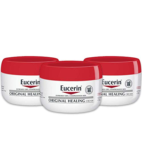 Eucerin Original Healing Cream - Fragrance Free, Rich Lotion for Extremely Dry Skin - 4 oz. Jar (Pack of 3), List Price is $25, Now Only $9.55