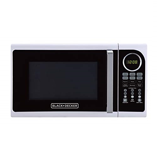 Black+Decker EM925ACP-P1 0.9 Cu. Ft. Digital Microwave, White, List Price is $94.99, Now Only $69.99, You Save $25.00 (26%)