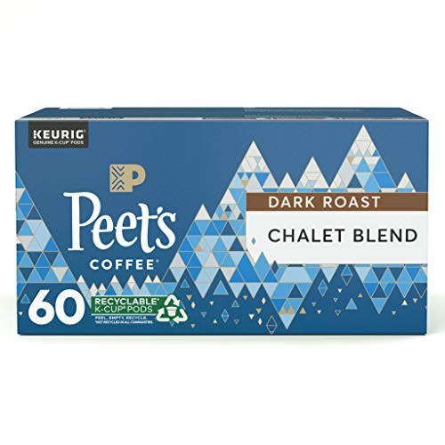 Peet's Coffee, Chalet Blend - Dark Roast Coffee - 60 K-Cup Pods for Keurig Brewers (1 Box of 60 K-Cup Pods), List Price is $34.59, Now Only $23.00