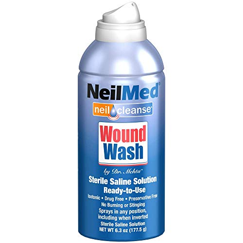NeilMed Cleanse Sterile Saline Wound Wash, 6 Ounce, List Price is $7.99, Now Only $4.99, You Save $3.00 (38%)