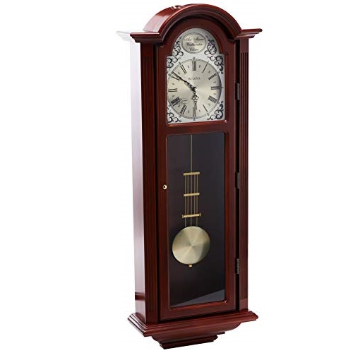 Bulova C3381 Tatianna Chiming Clock, Mahogany,  Only $178.99