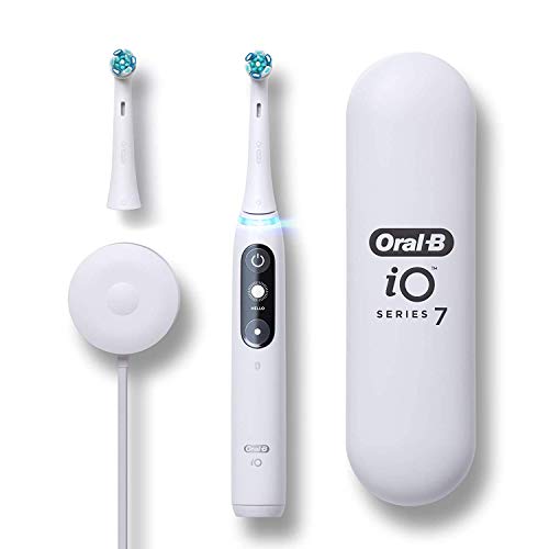 Oral-B iO Series 7 Electric Toothbrush with 2 Replacement Brush Heads, White Alabaster, List Price is $219.99, Now Only $148.99