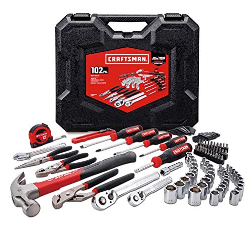 CRAFTSMAN Home Tool Kit / Mechanics Tools Kit, 102-Piece (CMMT99448), List Price is $110, Now Only $78.99, You Save $31.01 (28%)