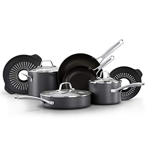 Calphalon Classic Pots and Pans Set, 10 Piece Cookware Set with No Boil-Over Inserts, Nonstick, List Price is $239.99, Now Only $159.99, You Save $80.00 (33%)