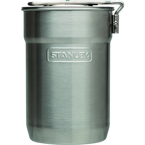 Stanley Adventure Camp Cook Set - 24oz Kettle with 2 Cups - Stainless Steel Camping Cookware with Vented Lids & Foldable + Locking Handle, Only $10.10