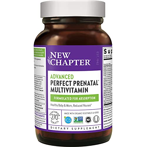 New Chapter Perfect Prenatal Multivitamin Trimester , 270 Tablets, Packaging May Vary $43.96 FREE Shipping