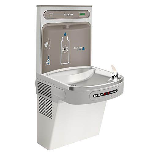 Elkay EZH2O LZO8WSLK Bottle Filling Station with Single ADA Cooler Hands Free Activation, Filtered 8 GPH Light Gray, Now Only $893.72