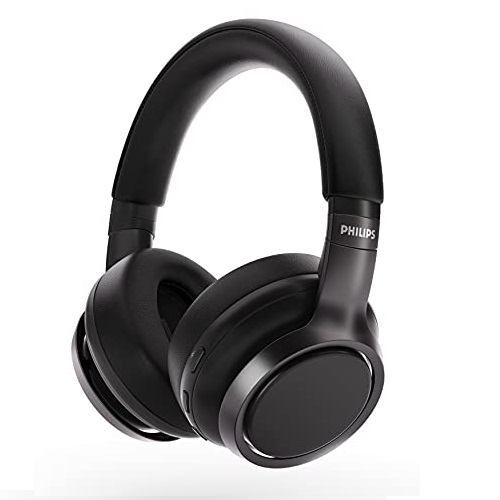 Philips H9505 Hybrid Active Noise Canceling (ANC) Over Ear Wireless Bluetooth Pro-Performance Headphones, Comfort Fit and 27 Hours of Playtime, Dual Device Connect,  Only $66.99