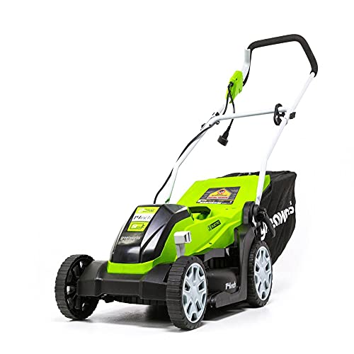 Greenworks 9 Amp 14-Inch Corded Electric Lawn Mower, MO09B01, List Price is $149.99, Now Only $73.83, You Save $76.16 (51%)