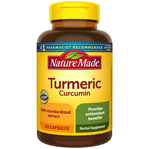Nature Made Turmeric Curcumin 500 mg, Herbal Supplement for Antioxidant Support, 120 Capsules, 120 Day Supply, List Price is $23.99, Now Only $9.68, You Save $14.31 (60%)