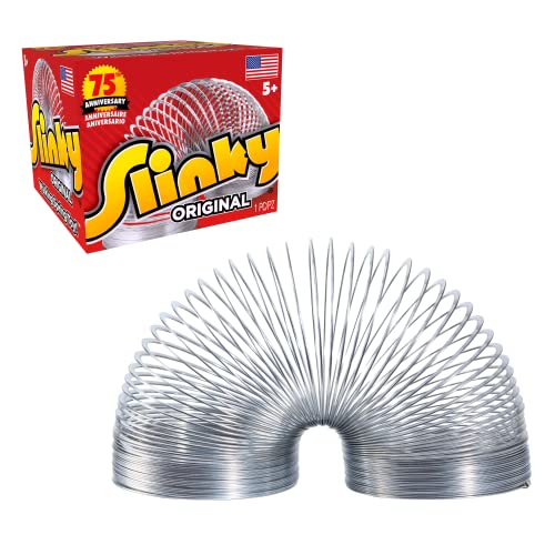 The Original Slinky Walking Spring Toy, Metal Slinky, Fidget Toys, Party Favors and Gifts, Toys for 5 Year Old Girls and Boys, by Just Play, List Price is $4.99, Now Only $2.69