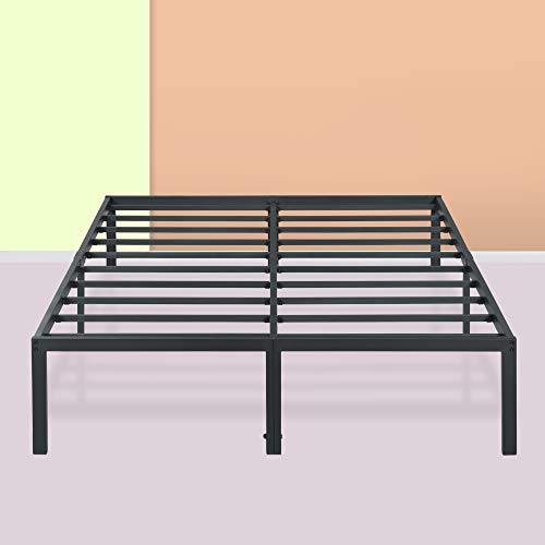 PrimaSleep Platform Bed Frame 18 Inch Ultimate Strength High Profile Heavy Duty Steel Slat/Anti-Slip/Extra Support/Easy Assembly/Mattress No Box Spring Needed, King,  Only $110.15