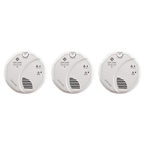 FIRST ALERT BRK SC7010B-3 Hardwired Smoke and Carbon Monoxide (CO) Detector with Battery Backup, 3-Pack, List Price is $139.98, Now Only $83.98, You Save $56.00 (40%)