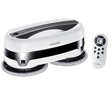 SAMSUNG Electronics VR20T6001MW/AA Jetbot Robotic Cleans with Dual Spinning Microfiber Pads | Smart Sensor Wet Mopping Perfect for Tile, Vinyl, Laminate, and Hardwood, White, Only $199.00