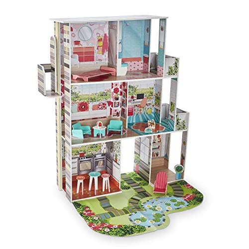 史低价！Imaginarium 三层花园娃娃屋，高1.2米，原价$96.79，现仅售$59.42，免运费！