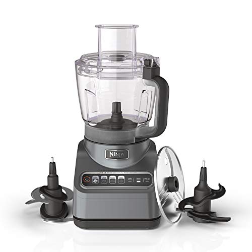 Ninja BN601 Professional Plus Food Processor, 1000 Peak Watts, 4 Functions for Chopping, Slicing, Purees & Dough with 72-oz. Processor Bowl, 3 Blades, Food Chute & Pusher, Silver,Only $79.99