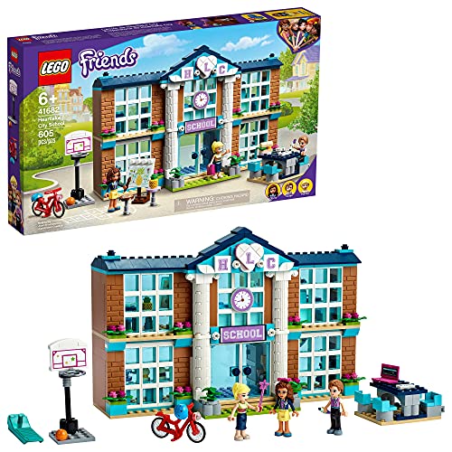 LEGO Friends Heartlake City School 41682 Building Kit; Pretend School Toy Fires Kids’ Imaginations and Creative Play; New 2021 (605 Pieces), List Price is $59.99, Now Only $48.00