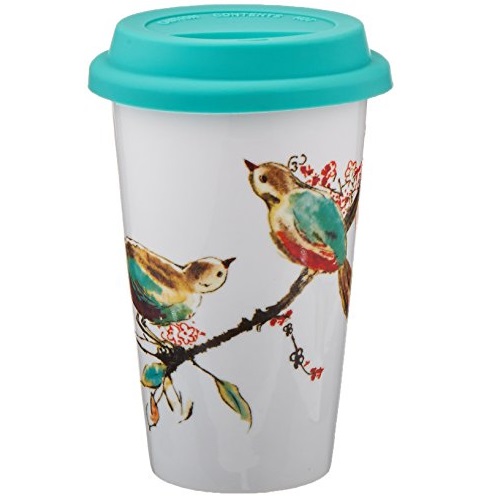 Lenox Chirp Thermal Travel Mug, 1 Count (Pack of 1), Multi, List Price is $12.99, Now Only $6.99, You Save $6.00 (46%)