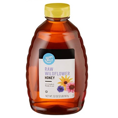 Amazon Brand - Happy Belly Raw Wildflower Honey, 32 oz (Previously Solimo) (Packaging May Vary), List Price is $7.75, Now Only $5.04