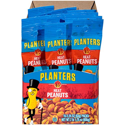 Planters Heat Peanuts (2.25oz Bags, Pack of 15), List Price is $20, Now Only $7.12
