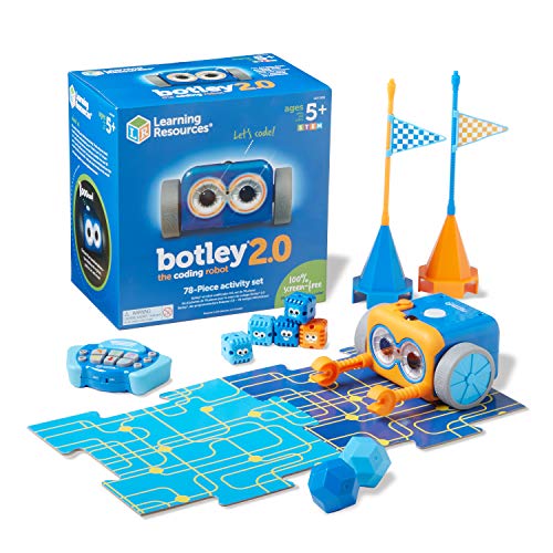Learning Resources Botley the Coding Robot 2.0 Activity Set, Coding Robot for Kids, STEM Toy, Early Programming, Coding Games for Kids, 78 pieces, Ages 5+, List Price is $89.99, Now Only $39.99