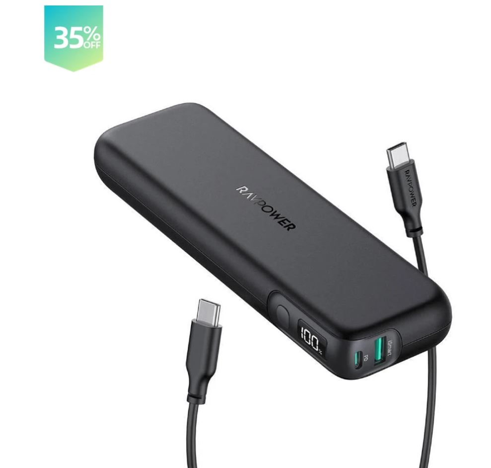 iPhone13 PD Pioneer 15000mAh 18W Portable Charger USB C Power Bank only $25.99 with discount code