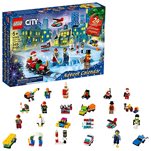LEGO City Advent Calendar 60303 Building Kit; Includes City Play Mat; Best Christmas Toys for Kids; New 2021 (349 Pieces), List Price is $29.99, Now Only $23.99, You Save $6.00 (20%)