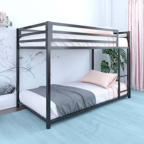 DHP Miles Metal Bunk Bed, Black, Twin over Twin, List Price is $291, Now Only $165.91, You Save $125.09 (43%)