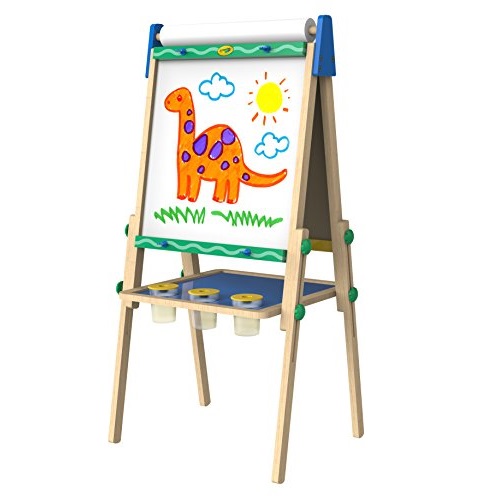 Crayola Kids Wooden Easel, Dry Erase Board & Chalkboard, Amazon Exclusive, Kids Toys, Gift, Age 4, 5, 6, 7, List Price is $57.08, Now Only $40, You Save $17.08 (30%)