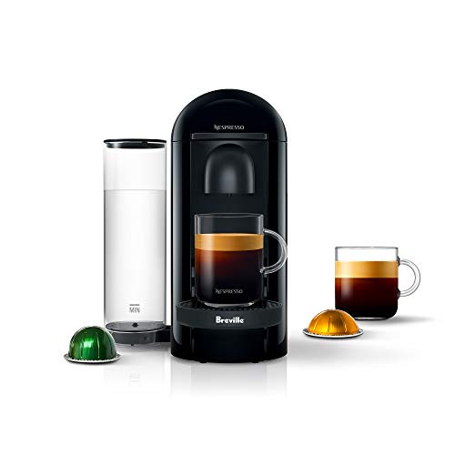 Nespresso BNV420IBL VertuoPlus Espresso Machine by Breville, Ink Black, List Price is $169.95, Now Only $126.75