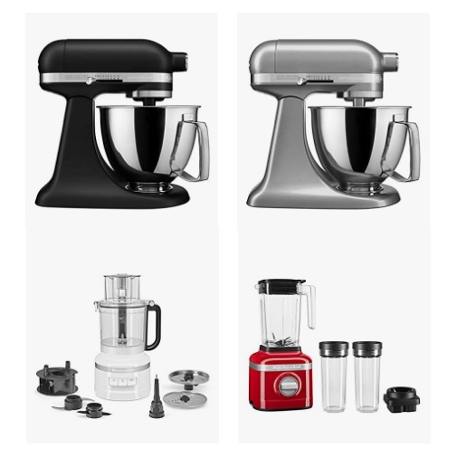 Up to 30% KitchenAid Stand Mixers, Attachments and Kitchen Electrics
