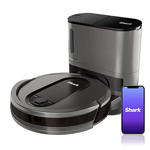 Shark AV911S EZ Robot Vacuum with Self-Empty Base, Bagless, Row-by-Row Cleaning, Perfect for Pet Hair, Compatible with Alexa, Wi-Fi, Gray, List Price is $499.99, Now Only $299.99