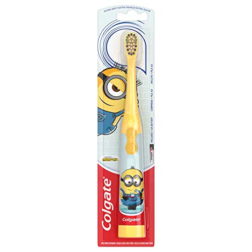 Colgate, Kids Battery Powered Toothbrush Minions Extra Soft Bristles, 1 Count, Color May Vary, List Price is $8.4, Now Only $4.98
