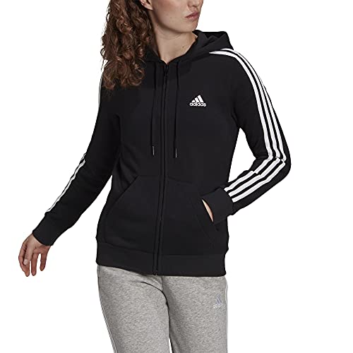 adidas Women's Essentials Fleece 3-Stripes Full-Zip Hoodie, Now Only $27.00