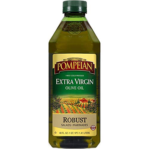 Pompeian Robust Extra Virgin Olive Oil, First Cold Pressed, Full-Bodied Flavor, Perfect for Salad Dressings & Marinades, 48 FL. OZ., List Price is $11.73, Now Only $8.24, You Save $3.49 (30%)