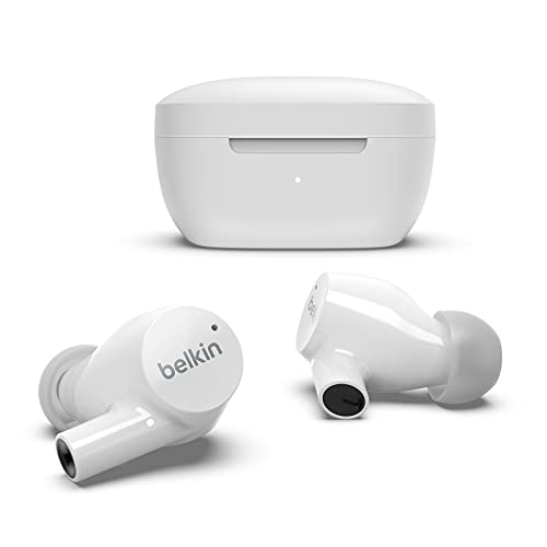 Belkin Wireless Earbuds, SoundForm Rise True Wireless Bluetooth 5.2  Earphones with Wireless Charging IPX5 Sweat and Water Resistant with Deep Bass Only $48.26