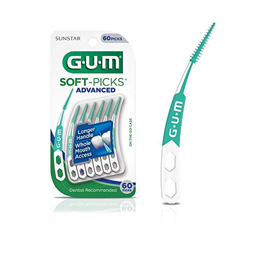 GUM - 650R Soft-Picks Advanced Dental Picks, 60 Count, List Price is $6.99, Now Only $3.74