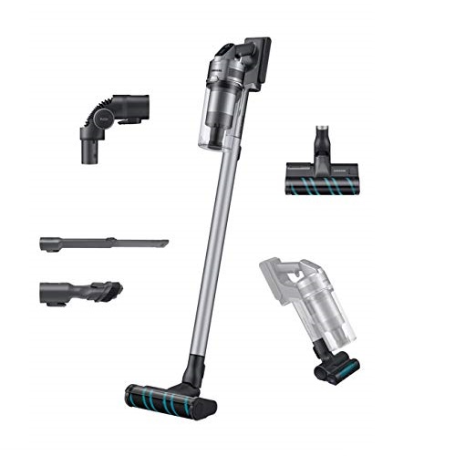 Samsung Jet 75 Stick Cordless Lightweight Vacuum Cleaner with Removable Long Lasting Battery and 200 Air Watt Suction Power, Complete with 180 Deg Swivel Brush, Titan Silver, only $249.00